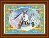 Картина Зимняя Лошадь